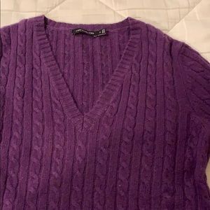 The Limited purple sweater